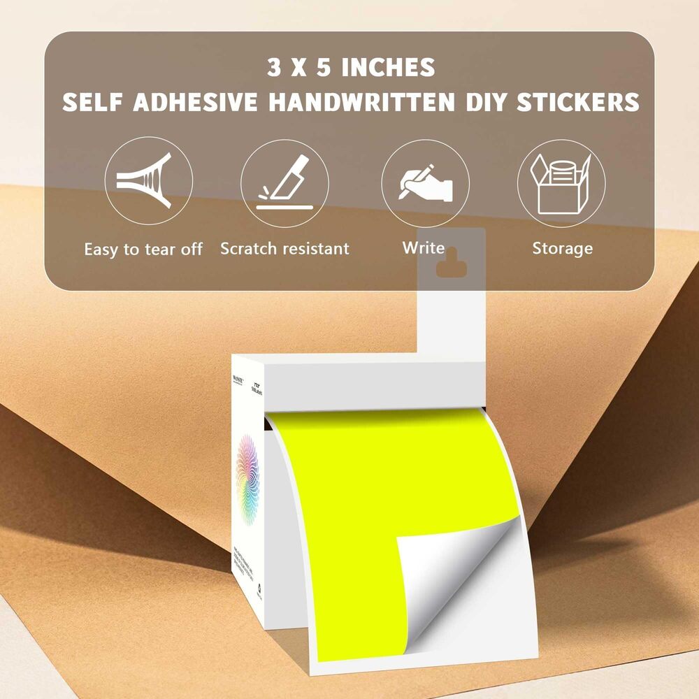 9759 3x5 Inch Color Coding Labels - 4 Rolls 1000Pcs Rectangle Strong - Picture 3 of 8